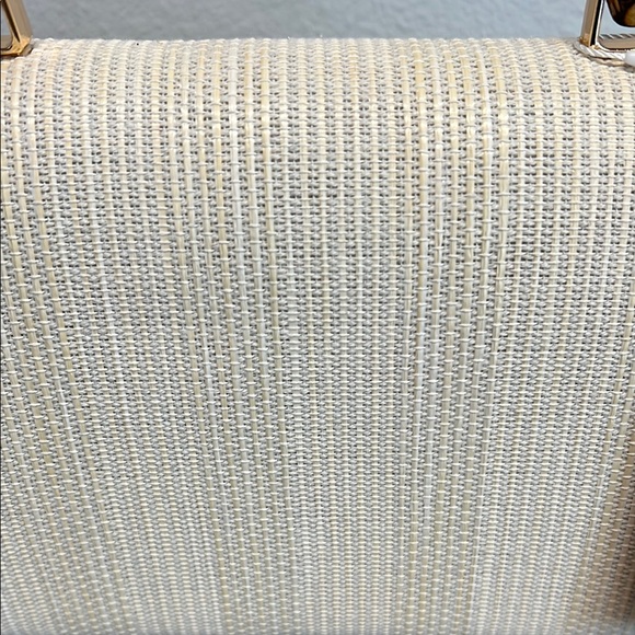 Tommy Bahama Cream and Brown Satchel with Gold Accents - Picture 8 of 13